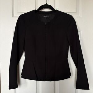 Theory Black Peplum Blazer - Size 00